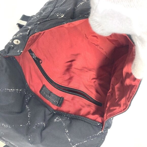 CHANEL Old travel line backpack bag Backpack Nylon Black - Picture 9 of 16